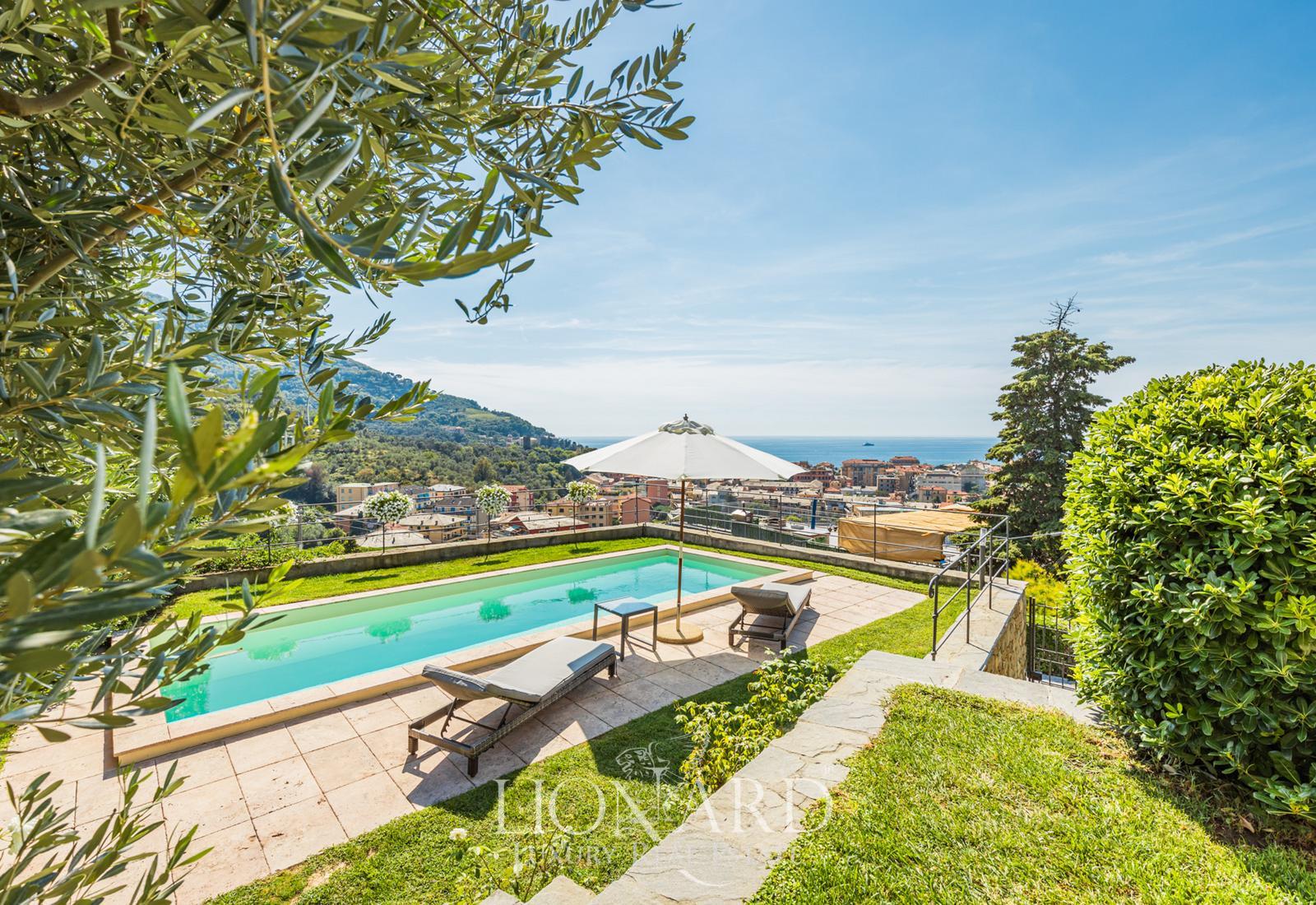 Typical Ligurian Villa With A Pool On The Gulf Of Levanto Lionard