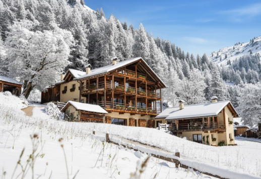 Chalet entièrement rénové avec dépendance, piscine, sauna, salle de cinéma et cuisine professionnelle à vendre à Arabba Image 1