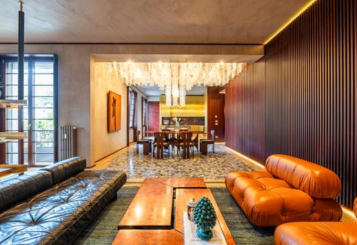Residenza di circa 205 mq al terzo piano con tre camere e due bagni e con l’utilizzo materiali di pregio per le finiture come la betulla moganata, l’ottone, e il marmo Rosso Levanto  Image 6