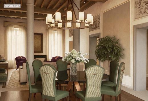 Apartment 1 | 300 sqm apartment on the first floor of the modern wing with internal balcony Image 2