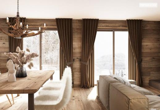 Proprietà esclusive nel cuore della Vialattea, progettate con materiali nobili naturali e domotica integrata, e circondate da paesaggio alpino mozzafiato. Image 2