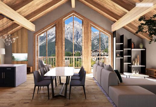 Proprietà esclusive nel cuore della Vialattea, progettate con materiali nobili naturali e domotica integrata, e circondate da paesaggio alpino mozzafiato. Image 1