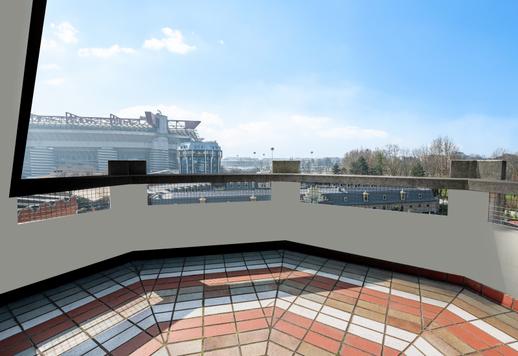 En autentisk "himmel ovanför Milano" i två våningar om 375 kvm med ett 70 kvm stort garage och källare Image 8