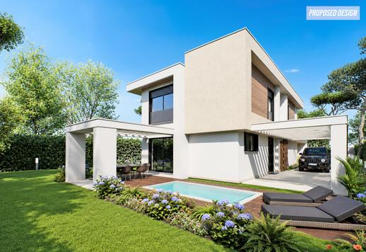 Propriété de 290 m² sur deux niveaux, située sur un terrain privé de 1 000 m², bénéficiant d'un emplacement stratégique entre la mer et des commodités haut de gamme Image 1