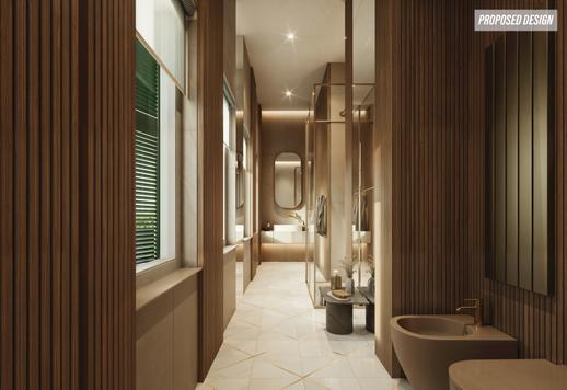 Stunning 224-sqm luxury estate on one level with three bedrooms and four bathrooms, nestled in an exclusive enclave between Prati and Balduina Image 6