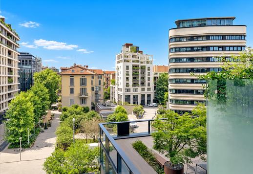 Esclusivo appartamento di 171 mq ad un unico livello nel prestigioso distretto di Porta Nuova a Milano, completo di tre ampie camere da letto, tre bagni e un vivibile balcone. Image 7