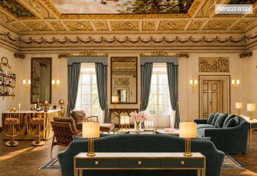 Une demeure d'une superficie de 600 m² d'une excellence absolue, occupant l'intégralité du premier étage de l'aile historique du palais Image 2