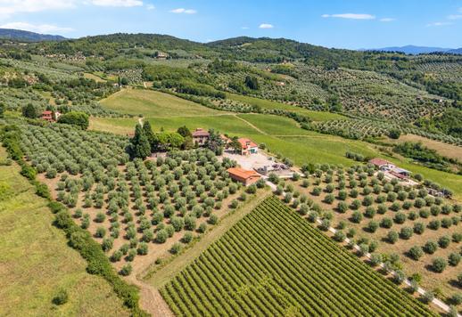 Imposantes Anwesen mit 3624 m² auf zwei Ebenen, 18 Schlafzimmern und 10 Bädern in der prestigeträchtigen Hügel- und Weinlandschaft des Chianti Rufina. Image 1