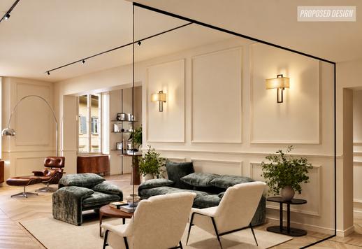 Sophisticated 305 sqm residence on two levels in Florence's historic centre, with three large bedrooms, four bathrooms and an invaluable private garage. Image 8